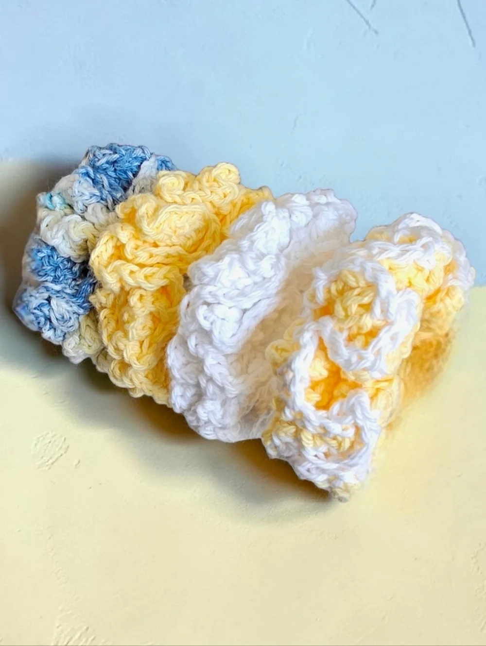 Buttercream Bliss Handmade Scrunchie Set (4 Pack) NWT